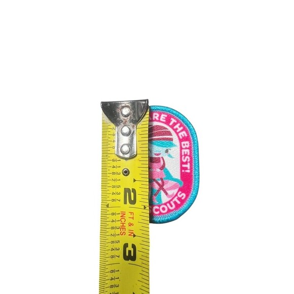 NEW Girls  Scouts Brownies  Are The Best! 2" Oval Embroidered Patch Souvenirs - Picture 2 of 3